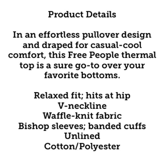 FREE PEOPLE We The Free Southside Thermal Top Size M - Picture 8 of 10